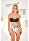 Kaplı Straplez Bikini Takım 4235