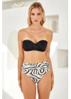 Kaplı Straplez Bikini Takım 4235