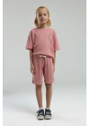 Kız Çocuk Pembe Bermuda Takım