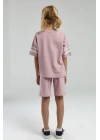 Kız Çocuk Pembe Bermuda Takım