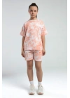 Kız Çocuk Pembe Şort Takım