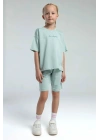 Kız Çocuk Yeşil Bermuda Takım