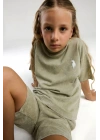 Kız Çocuk Yeşil Bermuda Takım
