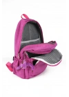 Klinkır Okul Çantası Leptop Yuvalı Su Geçirmez Astarlı Lise Ortaokul Çantası Pembe