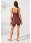 Lisa Şortlu V Yaka Tankini Toffee 231500