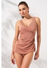 Mara Kruvaze Formlu Tankini Takım Bronz 231501