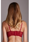 Miss Claire Kadın Bordo 51-880 Dantel Balenli Kapli Büstiyer Sütyen Mıssclaıre-mb119951880