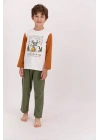Rolypoly Cowboy Krem Erkek Çocuk Pijama Takımı