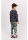Rolypoly Dinosaour Antrasit Erkek Çocuk Pijama Takımı