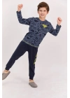 Rolypoly Planet Crew Lacimelanj Erkek Çocuk Pijama Takımı