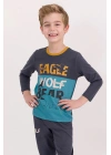 Rolypoly The Lost Eagle Antrasit Erkek Çocuk Pijama Takımı