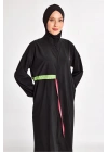 Siyah Kadın Elzada Uzun Kollu Tesettür Mayo