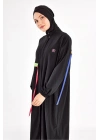 Siyah Kadın Elzada Uzun Kollu Tesettür Mayo
