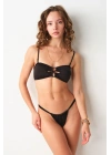 Soft Straplez Bikini Tek Üst Siyah 239108