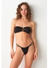 Soft Straplez Bikini Tek Üst Siyah 239108