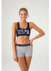 U.s. Polo Assn. Kadın Lacivert Büstiyer Şort Takım