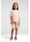 U.s. Polo Assn. Kız Çocuk Pembe Bermuda Takım