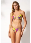 V Kesim İpli Bikini Altı  Tek Alt Çok Renkli