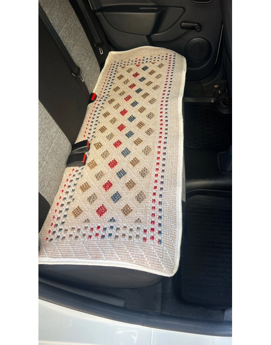 Oto Koltuk Kılıf Kilim 3 Parça Set Terletmez Jüt İplik Universal