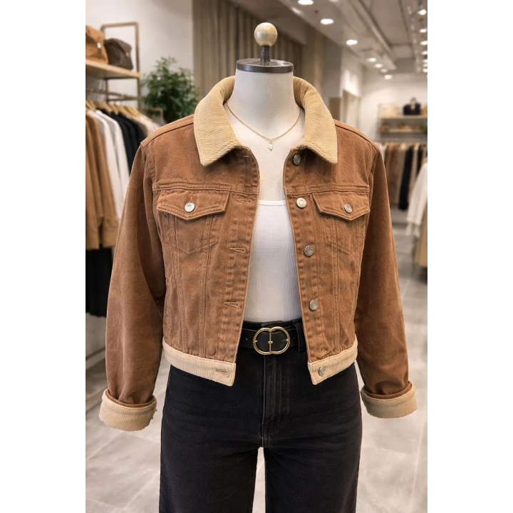 YAKA TEDAYLI KETEN CEKET