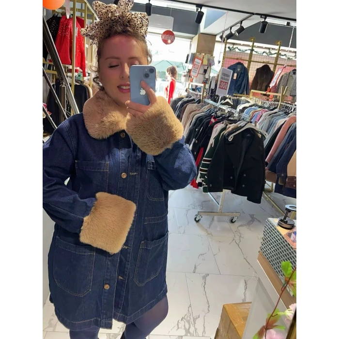 KÜRK DETAY KOT CEKET