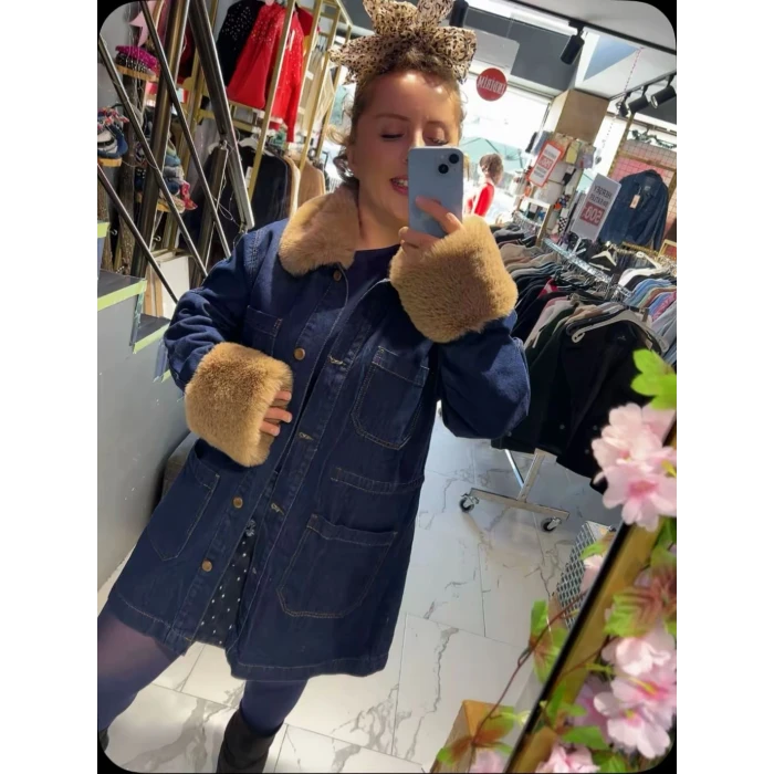 KÜRK DETAY KOT CEKET