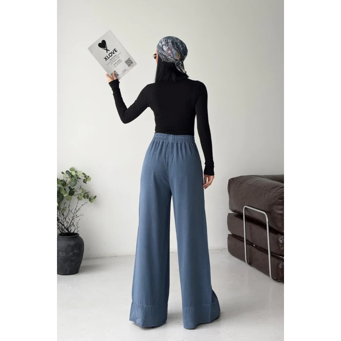 HS708 LASTIKLİ PALAZZO PANTOLON