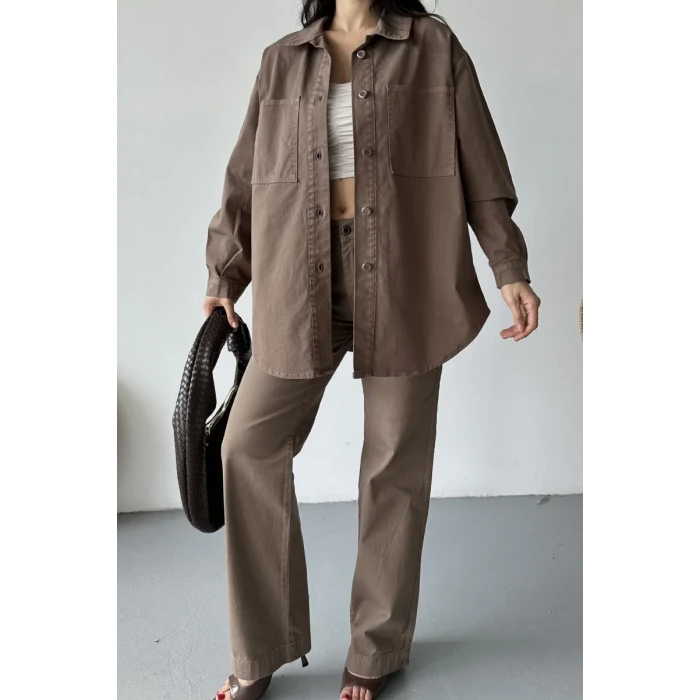 6080  GÖMLEK KREM UZUN KOL