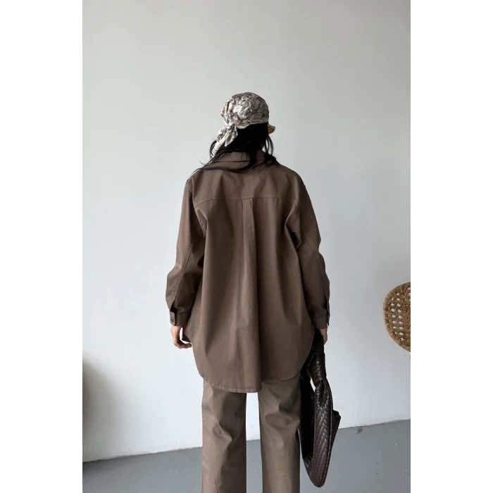 6080  GÖMLEK KREM UZUN KOL