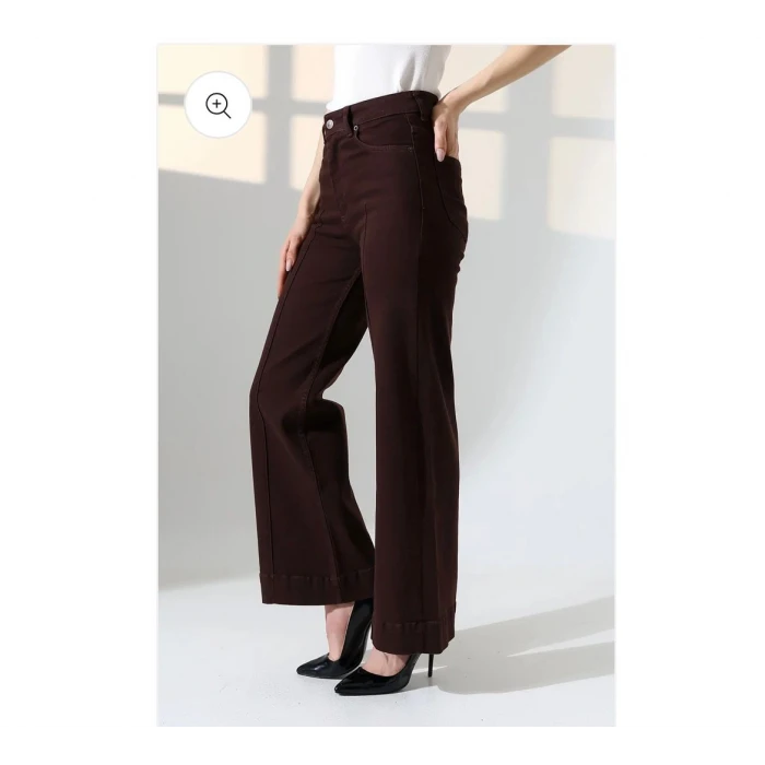 7163 KAHVE çimalı pantolon