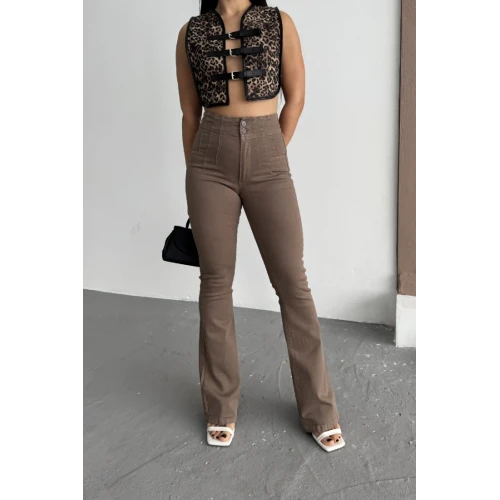 7021PENSLİ ISPANYOL KOT PANTOLON