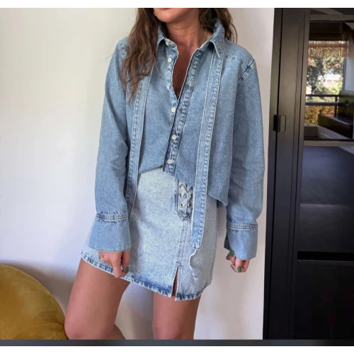 YAKA KIRAVAT DETAYLI KOT CEKET