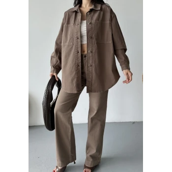 6080  GÖMLEK KREM UZUN KOL