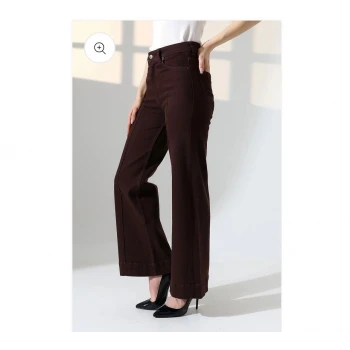 7163 KAHVE çimalı pantolon