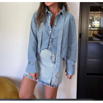 YAKA KIRAVAT DETAYLI KOT CEKET