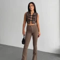 7021PENSLİ ISPANYOL KOT PANTOLON