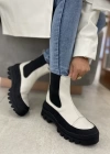 ARİSSA HAKİKİ DERİ BOT BEJ