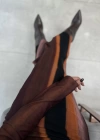 DESENLİ TÜL ELBİSE TURUNCU BLOKLU