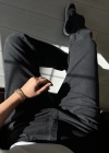 DÖKÜMLÜ  JEAN SİYAH FÜME