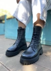 ELİNA HAKİKİ DERİ POSTAL SİYAH