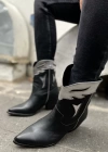JOMOX HAKİKİ DERİ GÜMÜŞ DETAYLI KOVBOY