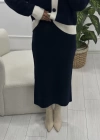 KISA HIRKALI YIRTMAÇ ETEKLİ LACİVERT TAKIM