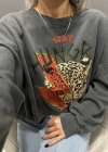 LEOPAR DESENLİ SWEET GRİ