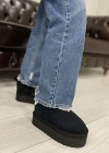 PUFFY KALIN TABANLI UGG SİYAH