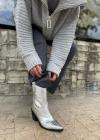 SAFEYN KROKO GÜMÜŞ KOVBOY ÇİZME