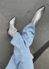 SAFEYN KROKO GÜMÜŞ KOVBOY ÇİZME
