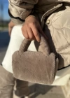 SİSA MİNİ PELUŞ ÇANTA VİZON