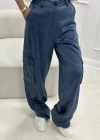 YANLARI CEPLİ ANTRASİT SİMLİ PANTOLON