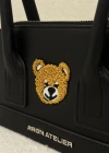 BEAR MİNİ BAGET OMUZ ÇANTASI SİYAH