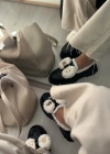 LEİLA PELUŞ DETAYLI LOAFER SİYAH